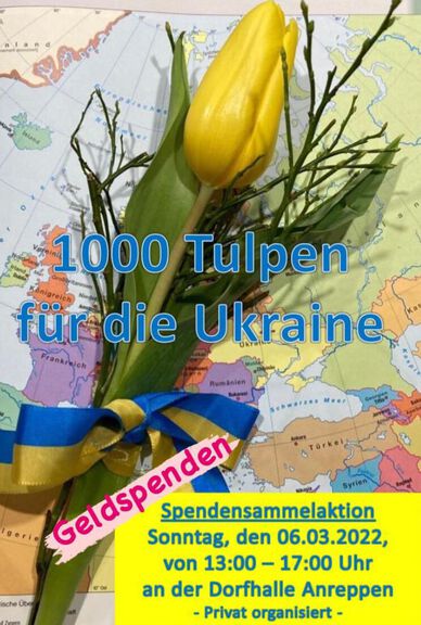 Geldspenden-Sammelaktion Ukraine