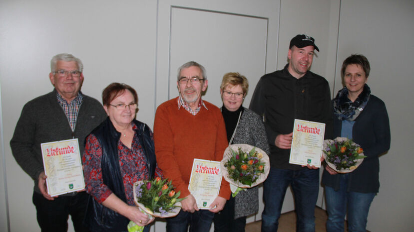 Heimatverein Anreppen 2018 Dank an ausscheidende Vorstandsmitglieder und Anhang