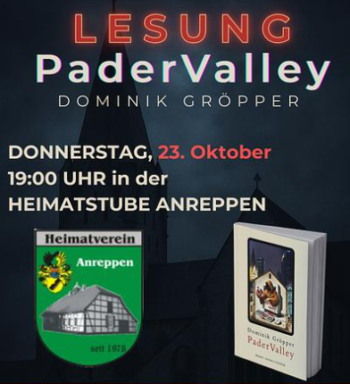 Lesung "PaderValley" von Dominik Gröpper