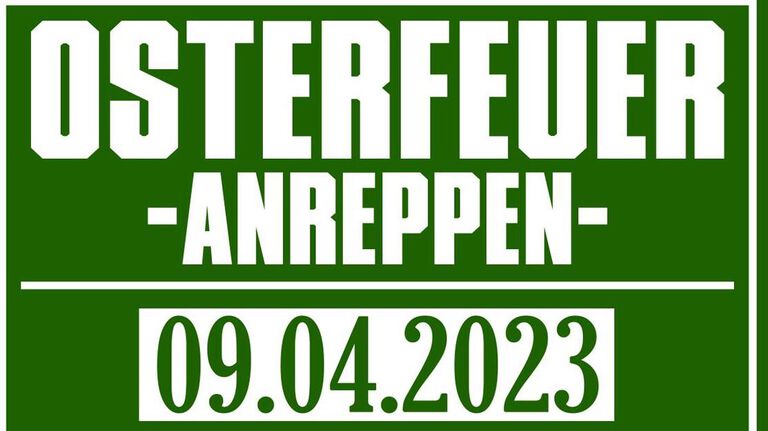 Osterfeuer am Ostersonntag